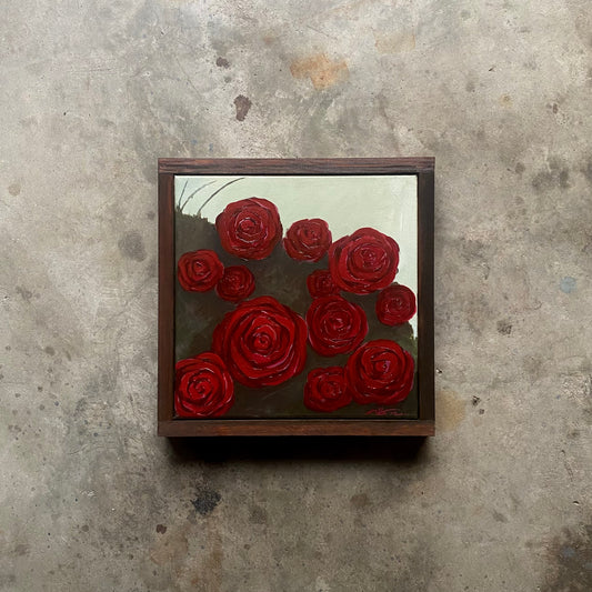 Moody Red Roses