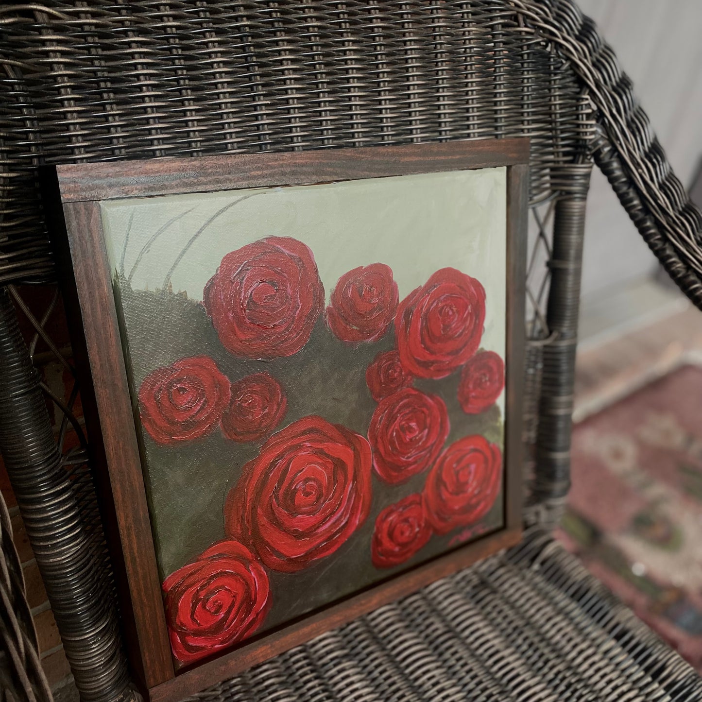 Moody Red Roses